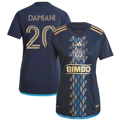 Bruno Damiani Women's adidas Navy Philadelphia Union 2024 The XV Kit Replica Custom Jersey
