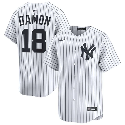 Johnny Damon Men's Nike White New York Yankees Home Limited Pick-A-Player Retired Roster Jersey