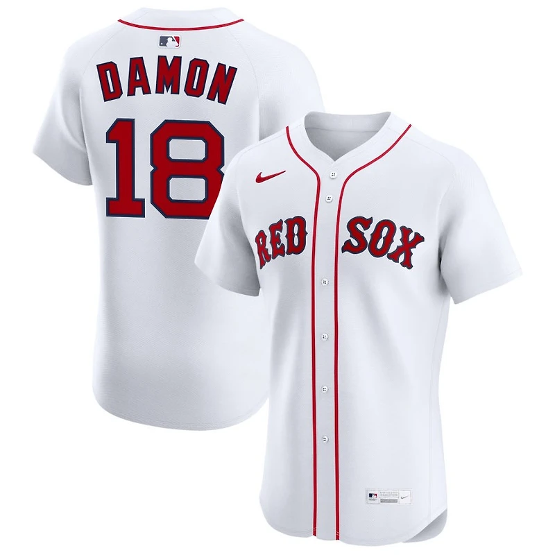 Johnny Damon Men's Nike White Boston Red Sox Home Elite Pick-A-Player Retired Roster Jersey