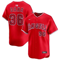 Caden Dana Men's Nike Red Los Angeles Angels Alternate Limited Custom Jersey