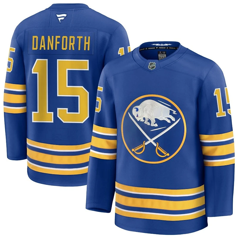 Justin Danforth Men's Fanatics Royal Buffalo Sabres Home Premium Custom Jersey