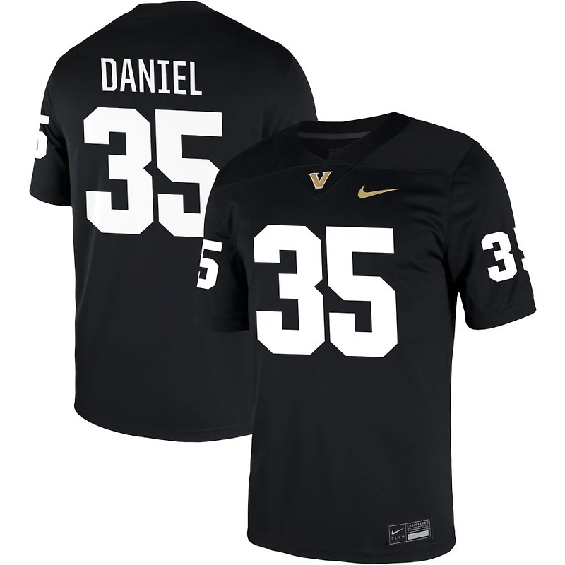 Payne Daniel Men's Nike Black Vanderbilt Commodores NIL Pick-A-Player Game Jersey