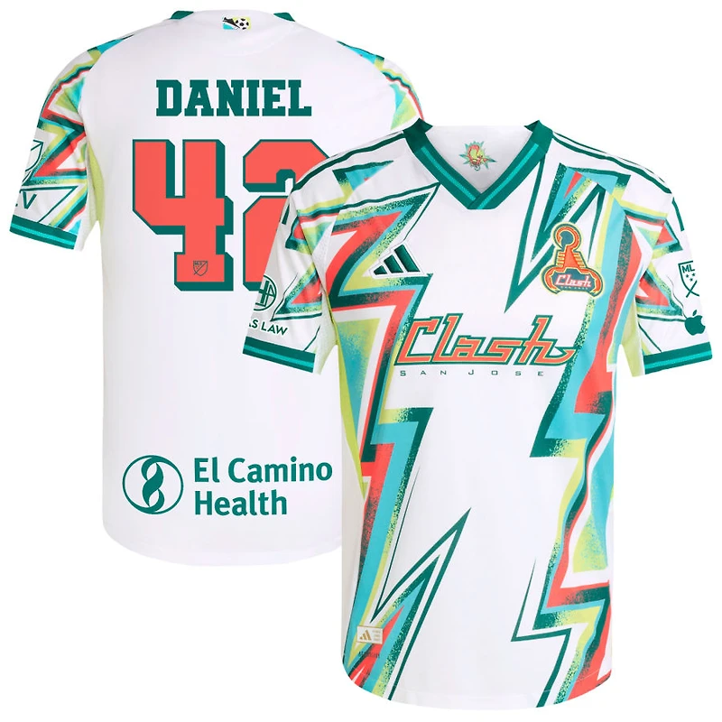 Daniel De Sousa Daniel Men's adidas White San Jose Earthquakes 2025 Third Authentic Custom Jersey