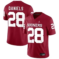 KJ Daniels Men's Jordan Brand Crimson Oklahoma Sooners NIL Pick-A-Player Football Replica Jersey