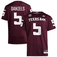 Amari Daniels Men's adidas  Maroon Texas A&M Aggies NIL Pick-A-Player Home Premier Football Jersey