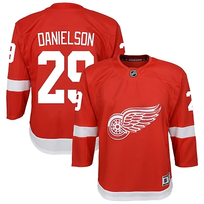 Nate Danielson Youth Red Detroit Red Wings Home Custom Premier Jersey