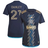 Danley Jean-Jacques Danley Women's adidas  Navy Philadelphia Union 2024 The XV Kit Replica Custom Jersey