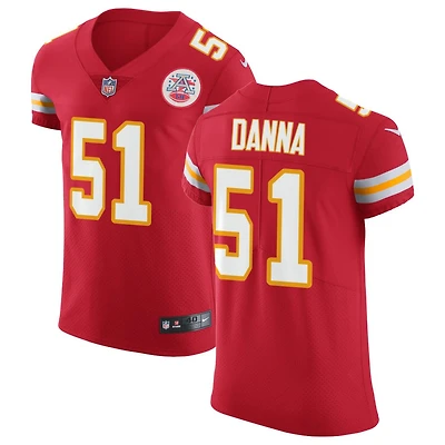 Mike Danna Men's Nike Red Kansas City Chiefs Vapor Untouchable Custom Elite Jersey