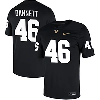 Mustafa Dannett Men's Nike Black Vanderbilt Commodores NIL Pick-A-Player Game Jersey