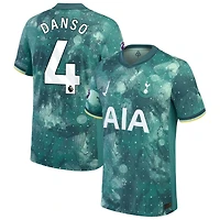 Kevin Danso Men's Nike  Green Tottenham Hotspur 2024/25 Third Authentic Custom Jersey
