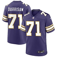 Christian Darrisaw Men's Nike Purple Minnesota Vikings Classic Custom Game Jersey