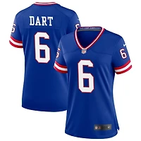 Jaxson Dart Women's Nike Royal New York Giants Classic Custom Game Jersey