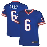 Jaxson Dart Youth Nike Royal New York Giants Classic Custom Game Jersey