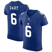 Jaxson Dart Men's Nike Royal New York Giants Vapor F.U.S.E. Elite Custom Jersey