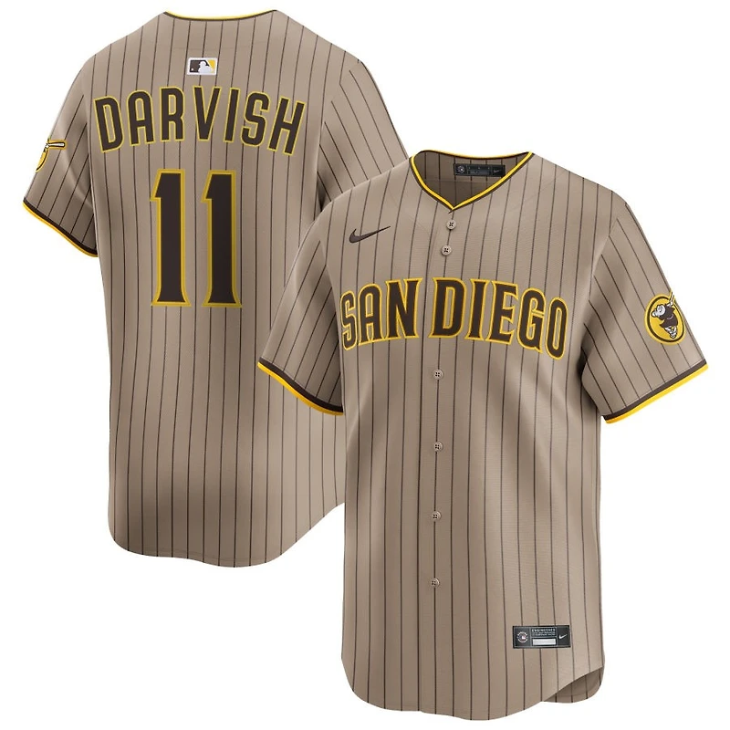 Yu Darvish Men's Nike Sand San Diego Padres Alternate Limited Custom Jersey