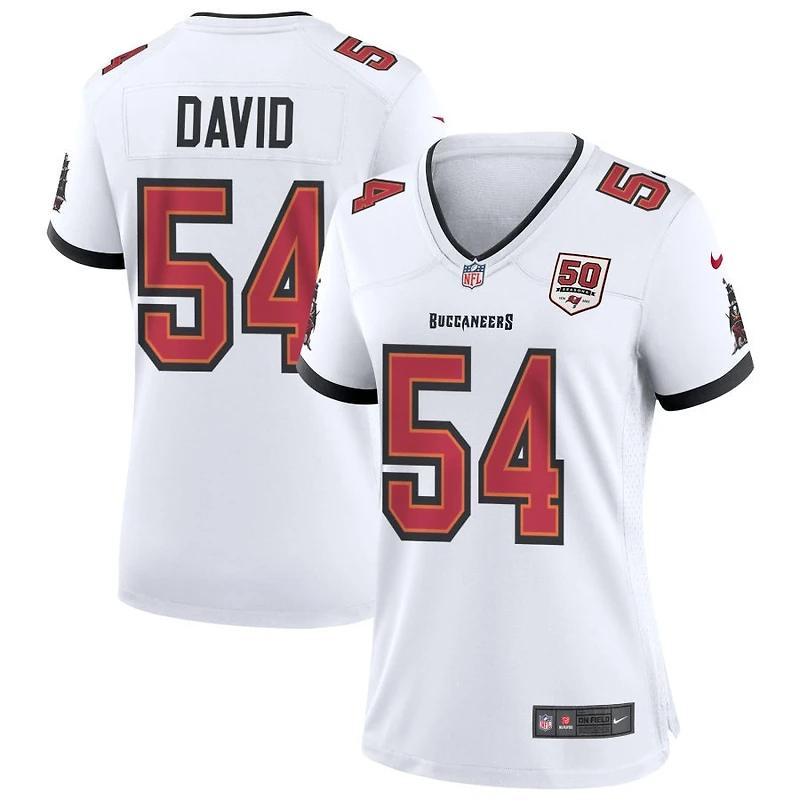 Lavonte David Women's Nike White Tampa Bay Buccaneers 50th Season Custom Game Jersey