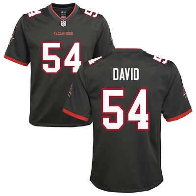 Lavonte David Youth Nike Pewter Tampa Bay Buccaneers Alternate Custom Game Jersey