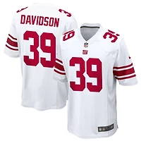 Zach Davidson Men's Nike White New York Giants Custom Game Jersey