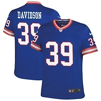 Zach Davidson Youth Nike Royal New York Giants Classic Custom Game Jersey