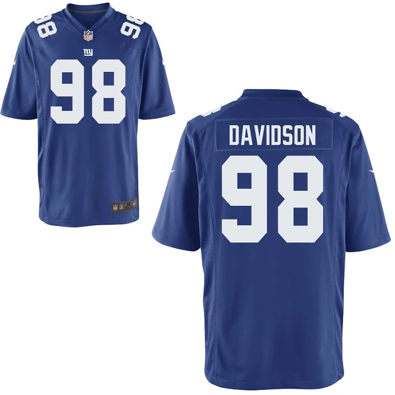 D.J. Davidson Youth Nike Royal New York Giants Custom Game Jersey