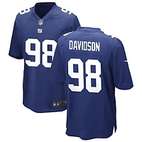D.J. Davidson Men's Nike Royal New York Giants Custom Game Jersey