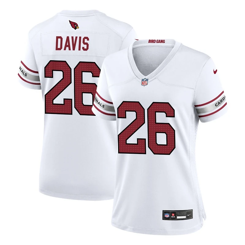 Jaden Davis Women's Nike White Arizona Cardinals Custom Game Jersey
