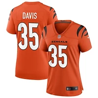 Jalen Davis Women's Nike Orange Cincinnati Bengals Alternate Game Custom Jersey