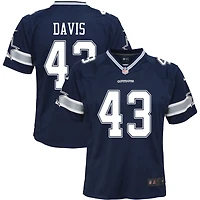 Malik Davis Youth Nike Navy Dallas Cowboys Custom Game Jersey