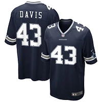 Malik Davis Men's Nike Navy Dallas Cowboys Custom Game Jersey