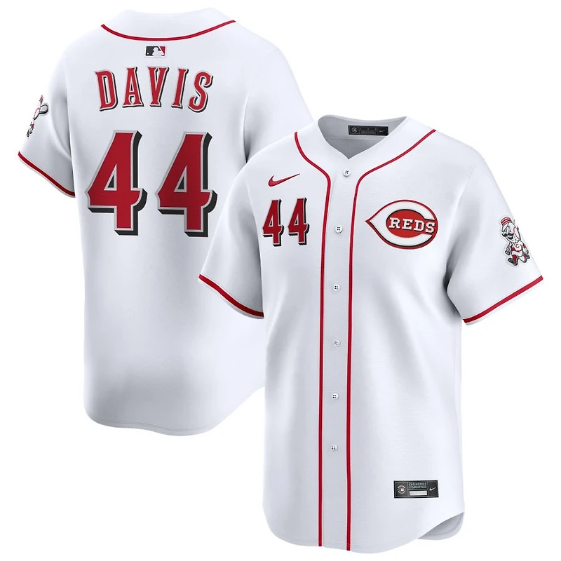 Eric Davis Men's Nike White Cincinnati Reds Home Limited Pick-A-Player Retired Roster Jersey
