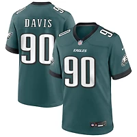 Jordan Davis Men's Nike Midnight Green Philadelphia Eagles Custom Game Jersey
