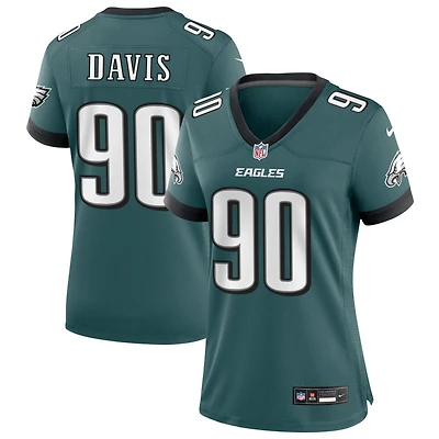 Jordan Davis Women's Nike Midnight Green Philadelphia Eagles Custom Game Jersey