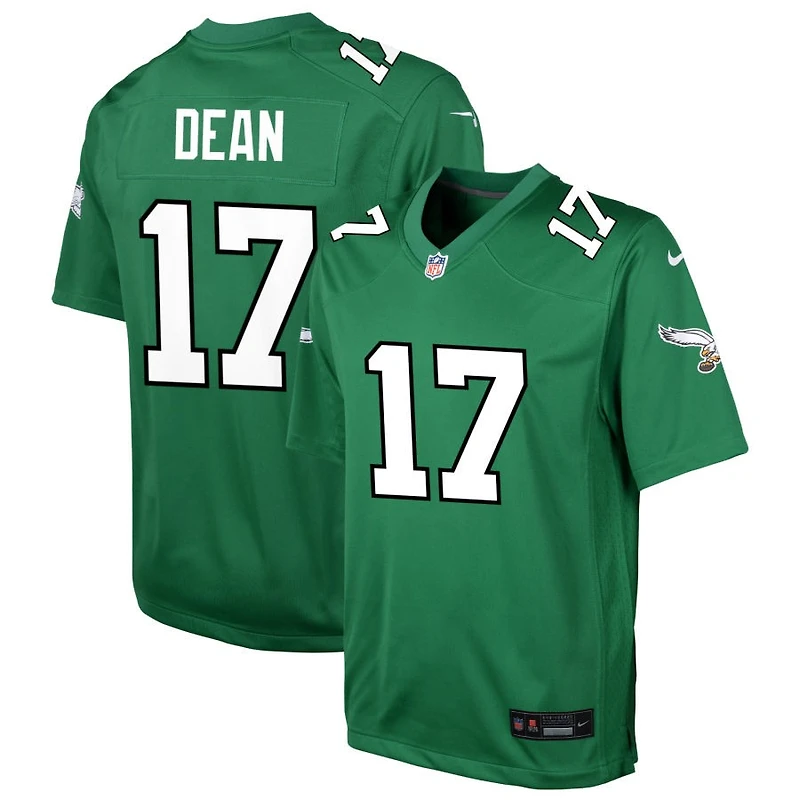 Nakobe Dean Youth Nike Kelly Green Philadelphia Eagles Alternate Custom Game Jersey