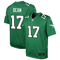 Nakobe Dean Youth Nike Kelly Green Philadelphia Eagles Alternate Custom Game Jersey
