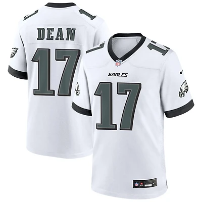 Nakobe Dean Men's Nike White Philadelphia Eagles Custom Game Jersey