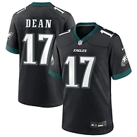 Nakobe Dean Men's Nike Black Philadelphia Eagles Alternate Custom Game Jersey