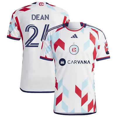 Jonathan Dean Men's adidas  White Chicago Fire 2024 A Kit For All Authentic Custom Jersey
