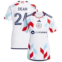 Jonathan Dean Women's adidas  White Chicago Fire 2024 A Kit For All Replica Custom Jersey
