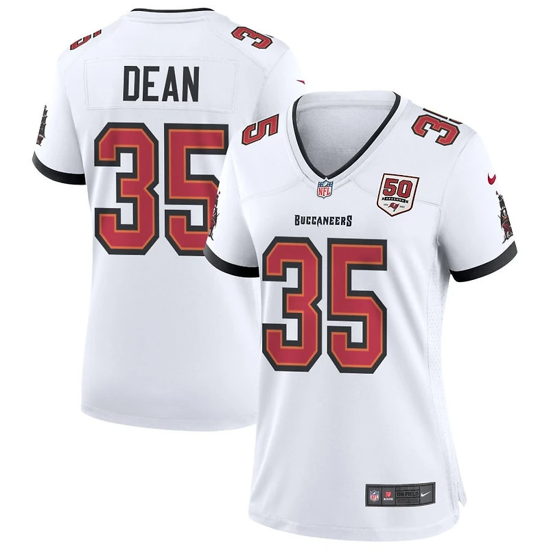 Jamel Dean Women's Nike White Tampa Bay Buccaneers 50th Season Custom Game Jersey