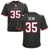 Jamel Dean Youth Nike Pewter Tampa Bay Buccaneers Alternate Custom Game Jersey