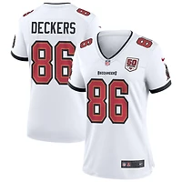 Evan Deckers Women's Nike White Tampa Bay Buccaneers 50th Season Custom Game Jersey