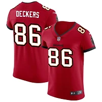 Evan Deckers Men's Nike Red Tampa Bay Buccaneers Vapor Elite Custom Jersey