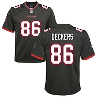 Evan Deckers Youth Nike Pewter Tampa Bay Buccaneers Alternate Custom Game Jersey