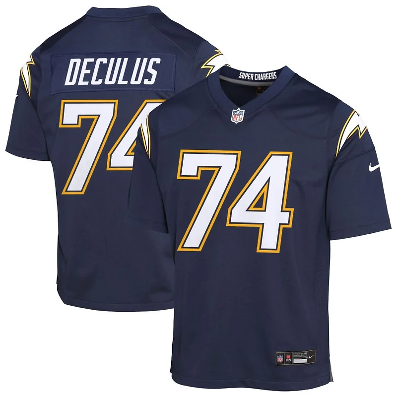 Austin Deculus Youth Nike Navy Los Angeles Chargers Alternate Super Chargers Game Custom Jersey