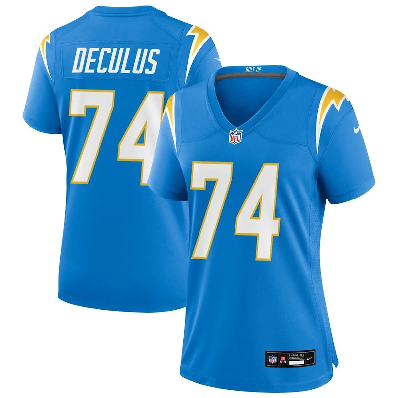 Austin Deculus Women's Nike Powder Blue Los Angeles Chargers Custom Game Jersey