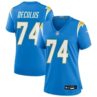 Austin Deculus Women's Nike Powder Blue Los Angeles Chargers Custom Game Jersey