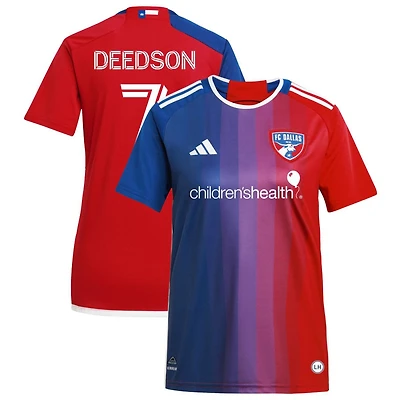 Don Deedson Louicius Deedson Women's adidas  Navy FC Dallas 2024 After Burner Replica Custom Jersey