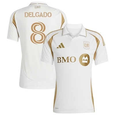 Marky Delgado Men's adidas  White LAFC 2025 Secondary Replica Custom Jersey