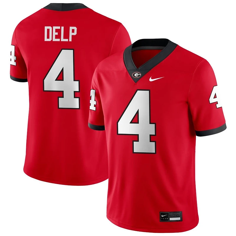 Oscar Delp Men's Nike Red Georgia Bulldogs NIL Pick-A-Player Game Jersey
