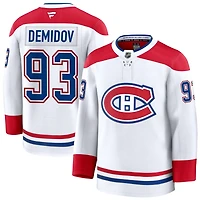 Ivan Demidov Men's Fanatics White Montreal Canadiens Away Premium Custom Jersey